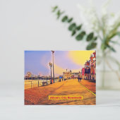 Carte Postale Promenade de la Plage Pop Art (Debout devant)