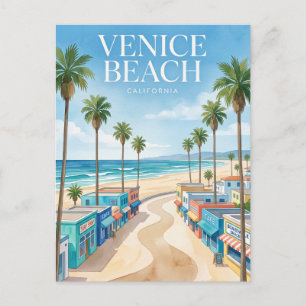 Carte Postale Promenade de Venice Beach Los Angeles Californie