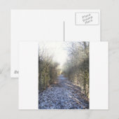 Carte Postale Promenade d'hiver (Devant / Derrière)