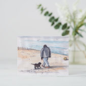 Carte Postale Promenade du chien - 05 (Debout devant)
