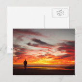 Carte Postale Promenade du coucher du soleil (Devant / Derrière)