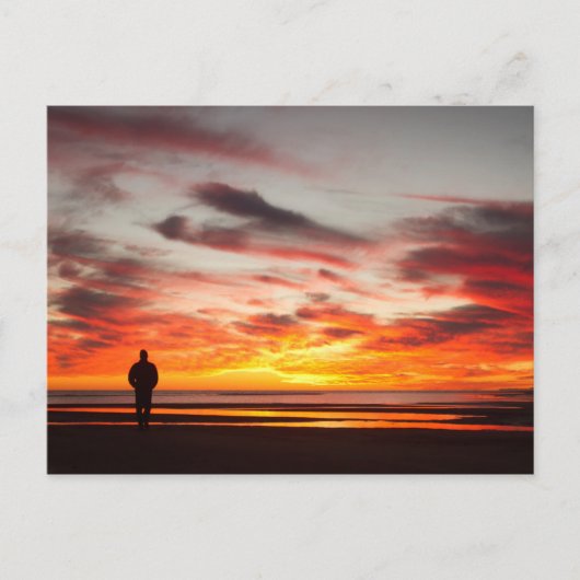 Carte Postale Promenade du coucher du soleil (Devant)