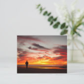 Carte Postale Promenade du coucher du soleil (Debout devant)