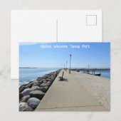 Carte Postale Promenade du parc Tenney à Madison, Wisconsin (Devant / Derrière)