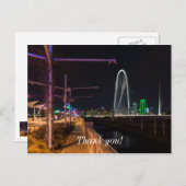 Carte Postale Promenade du soir à Dallas (Devant / Derrière)