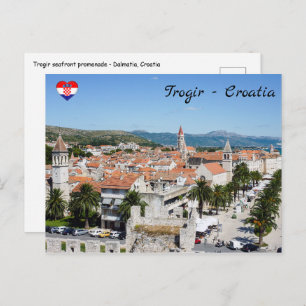 Carte Postale Promenade maritime de Trogir - Dalmatie, Croatie