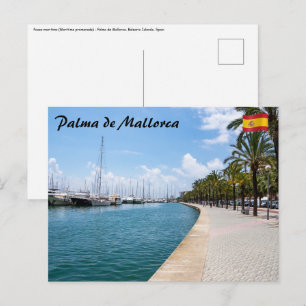 Carte Postale Promenade maritime - Palma de Mallorca, Espagne