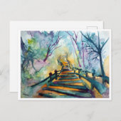 Carte Postale Promenade oubliée (Devant / Derrière)