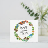 Carte postale Promenade parmi les arbres (Debout devant)