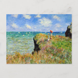 Carte Postale Promenade sur la falaise Claude Monet