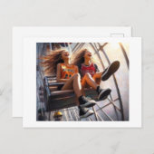 Carte Postale Promenade sur la grande roue (Devant / Derrière)