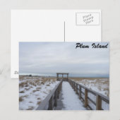 Carte Postale Promenade sur la plage (Devant / Derrière)