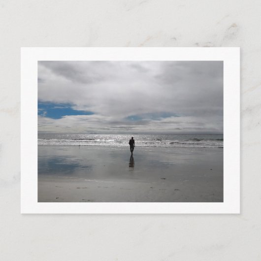 Carte Postale Promenade sur la plage (Devant)
