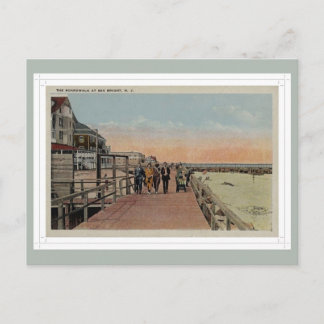 Carte Postale Promenade vintage à Sea Bright New Jersey