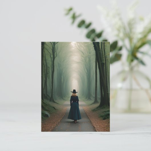 Carte Postale Promenez-vous dans la forêt de Foggy (Debout devant)