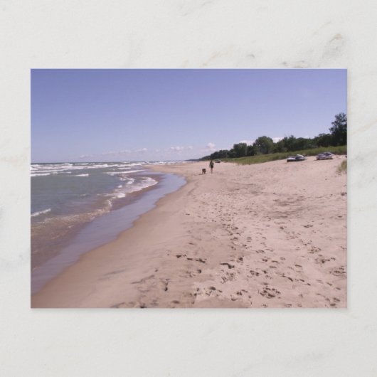 Carte Postale Promenez-vous sur la plage (Devant)