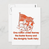 Carte Postale Promesse athée (Devant / Derrière)