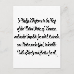 Carte Postale Promesse d'allégeance