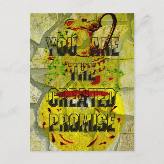 Carte Postale Promesse d'or : Le script doré du destin (Devant)