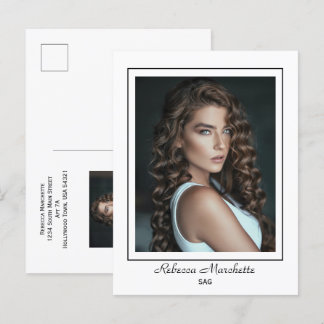 Carte postale Promo de l'acteur de ligne de bordur