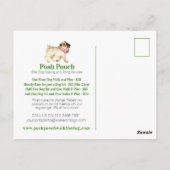 Carte Postale Promo des services de promenade et de séjour pour (Dos)