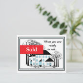 Carte postale Promo Immobilier (Debout devant)