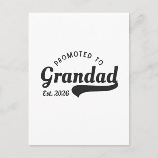 Carte Postale Promoted to Grandad 2026