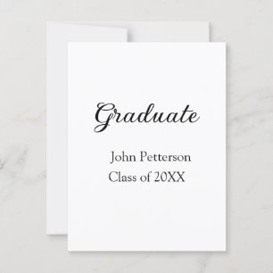 Carte Postale Promotion de 20XX diplômés simple minimal diplômé