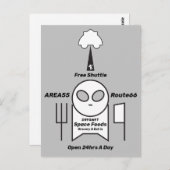 Carte Postale Promotion des aliments spatiaux (Devant / Derrière)