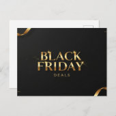 Carte postale promotionnelle Black Friday (Devant / Derrière)