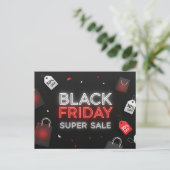 Carte postale promotionnelle Black Friday (Debout devant)