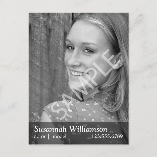 Carte postale promotionnelle des artistes (Devant)