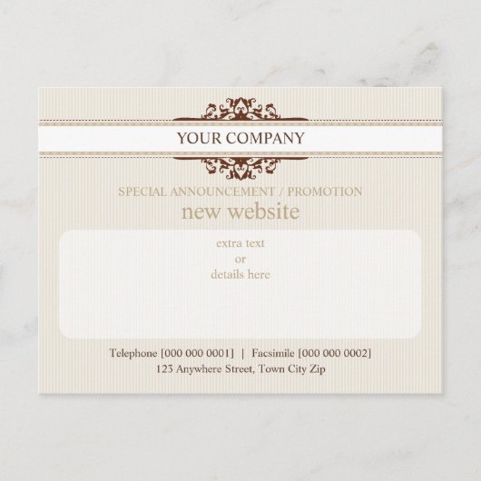 CARTE POSTALE PROMOTIONNELLE :: divin 1A (Devant)