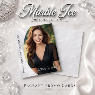 Carte postale promotionnelle en glace de marbre po