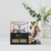 Carte postale promotionnelle immobilier classique (Debout devant)