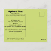 Carte postale promotionnelle pour l'entretien des (Dos)