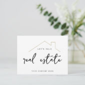 Carte Postale Promotionnels Parlons Immobilier Gold House (Debout devant)