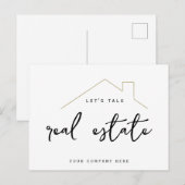 Carte Postale Promotionnels Parlons Immobilier Gold House (Devant / Derrière)