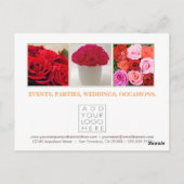 Carte postale Promotions Florales Peintes (Dos)