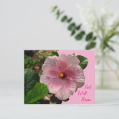Carte postale "Prompt rétablissement" à l'Hibiscus (Debout devant)
