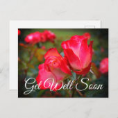 Carte postale : Prompt rétablissement Cherry Parfa (Devant / Derrière)