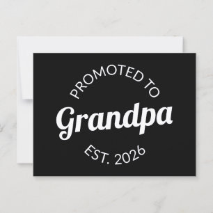 Carte Postale Promu À Grand-Père Est. 2026 I