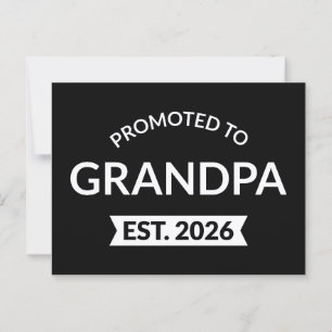 Carte Postale Promu À Grand-Père Est. 2026 II