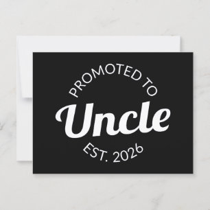 Carte Postale Promu À Oncle Est. 2026 I