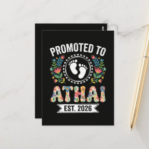 Carte Postale Promue Athai 2026 Tante pour la première fois