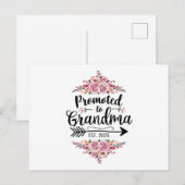 Carte Postale Promue Grand-mère 2025 Annonce de Grossesse (Devant / Derrière)