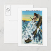 Carte Postale Promulgation de la légende du canot blanc (Devant / Derrière)