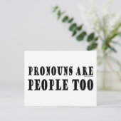 Carte Postale Pronouns (Debout devant)