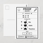 CARTE POSTALE PROOF (Devant / Derrière)
