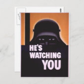 Carte Postale Propagande Il Vous Observe (Devant / Derrière)